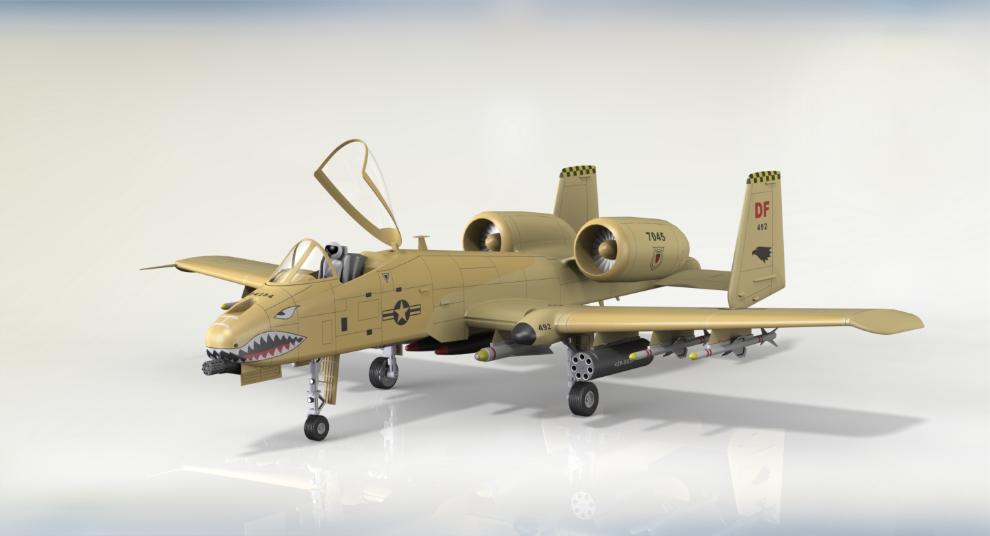 A-10 thunderbolt SolidWorks飞机